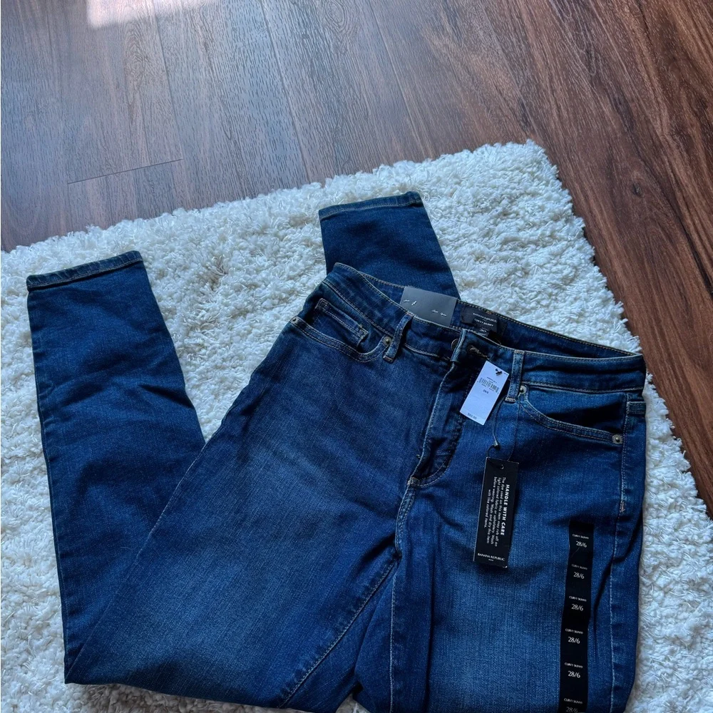 Banana Republic Dark Blue Skinny Jeans - Picture 1 of 4